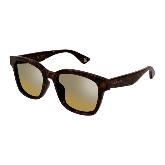 NWT GUCCI SUNGLASSES MEN HAVANA SQUARE EYEWEAR GUCCI - Picture 1 of 3